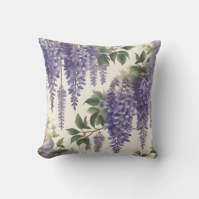 Almofada Vintage Floral Wisteria (Frente)