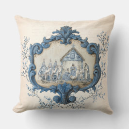 Almofada Vintage French Toile | Chinoiserie Natividade