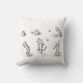 Almofada Vintage Funny Catnip Cat