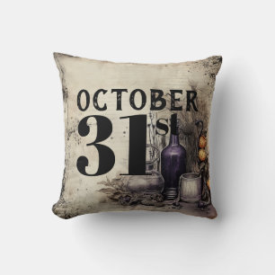 Almofada Vintage Gothic 31 de outubro Trick or Tratat Hallo