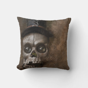 Almofada Vintage Gothic Halloween skull