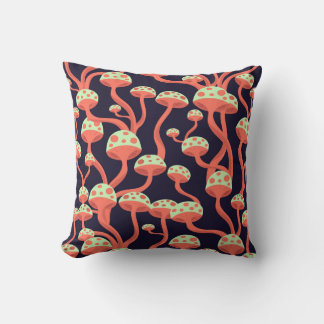 Almofada Vintage Graphics Mushroom Sem Fios Padrão