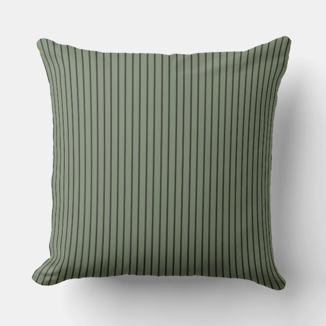 Almofada Vintage Green Stripes (Frente)