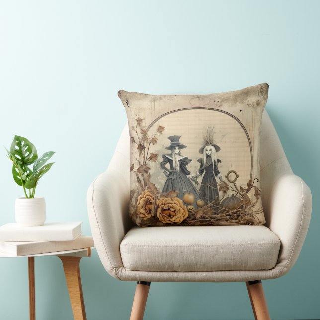 Almofada Vintage Halloween Witchcraft (12) (Cadeira)