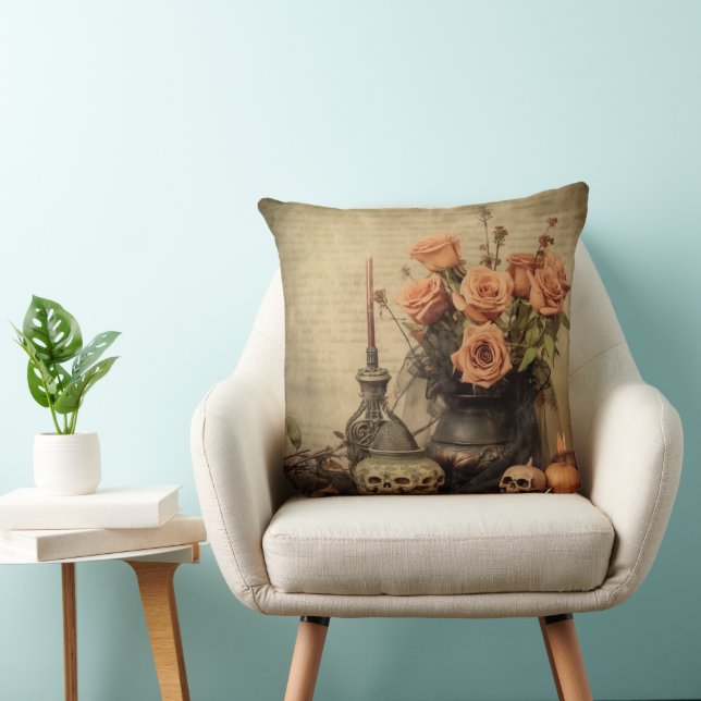 Almofada Vintage Halloween Witchcraft (4) (Cadeira)