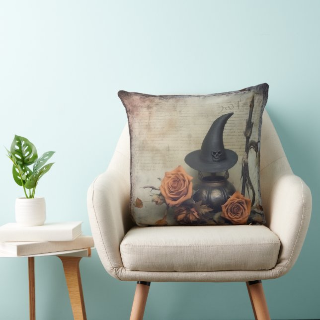 Almofada Vintage Halloween Witchcraft (8) (Cadeira)