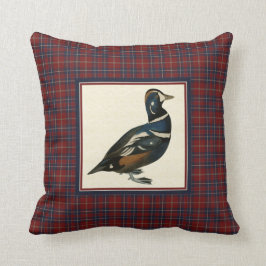 Almofada Vintage Harlequin Duck com Travesseiro Xadrez quad
