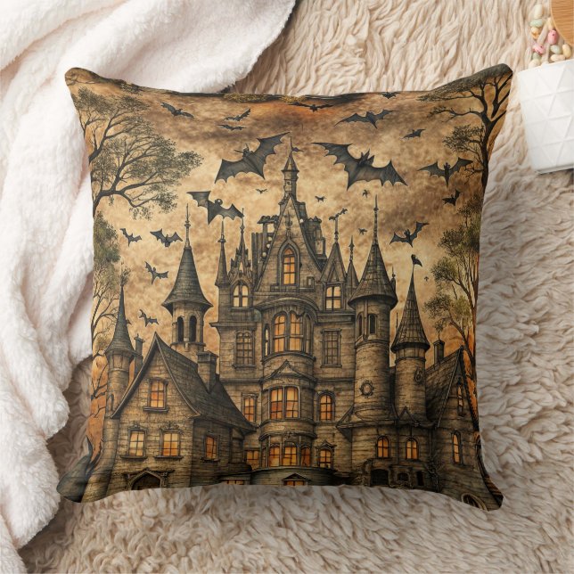 Almofada Vintage Haunted House (2) (Cobertor)