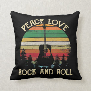 Almofada Vintage Hippie Van Flower Bus Peace Love