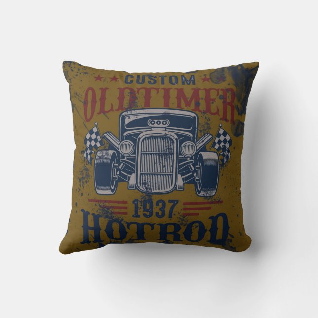Almofada Vintage Hot Rod (Verso)