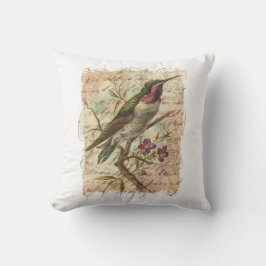 Almofada Vintage Hummingbird
