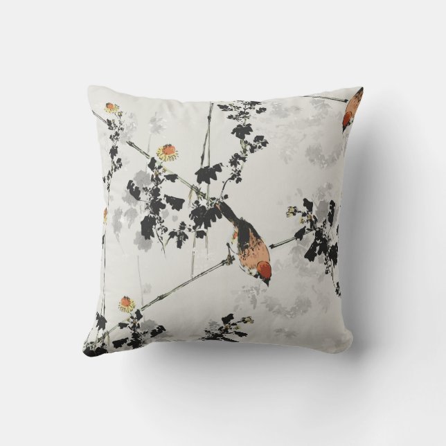 Almofada Vintage Japan Bird (Verso)