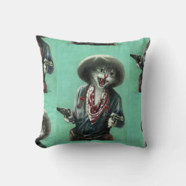 Almofada Vintage Kitten Cowgirl Cushion,