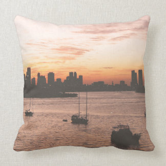 Almofada Vintage Miami Skyline