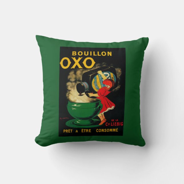 Almofada Vintage OXO PoseterEurope do caldo (Frente)
