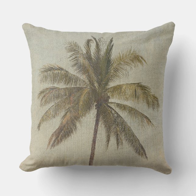 Almofada Vintage Palm Tree Painting (Frente)