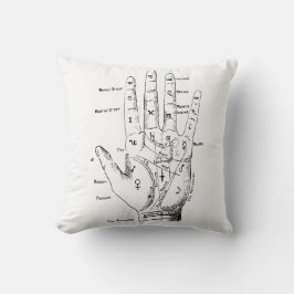 Almofada Vintage Palmistry for Light Background