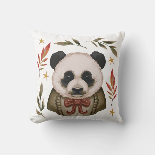 Almofada Vintage Panda Charm (Frente)