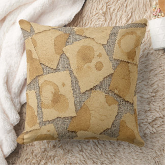Almofada Vintage Paper Coffee Collage Throw Pillow