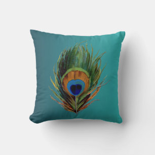 Almofada Vintage Peacock Feather