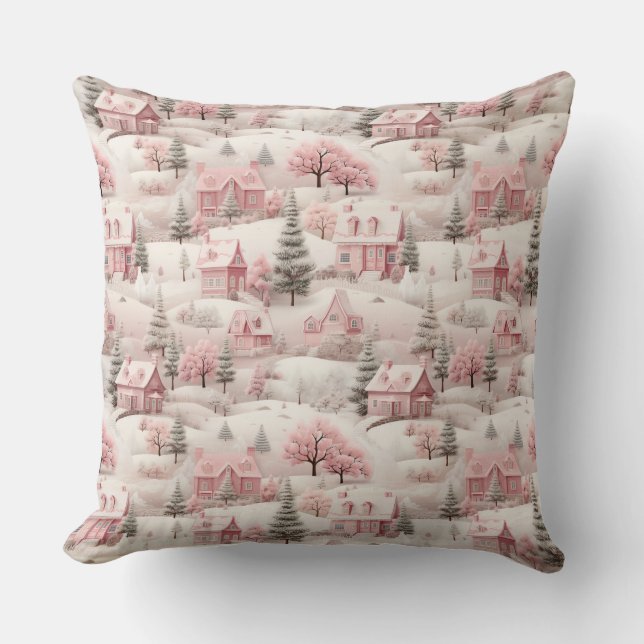 Almofada Vintage Pink Natal (Frente)