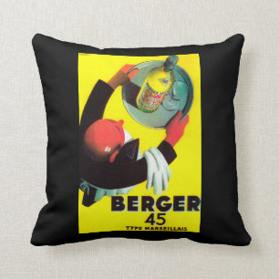 Almofada Vintage PosterEurope de Berger 45