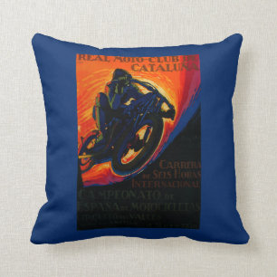 Almofada Vintage real PosterEurope do clube de Moto