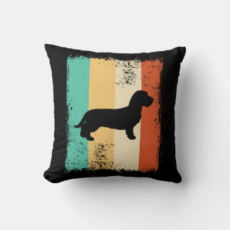 Almofada Vintage Retro Dachshund Wirehaired