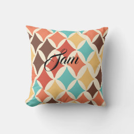 Almofada Vintage Retro Diamond Shapes