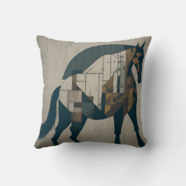 Almofada vintage retro horse
