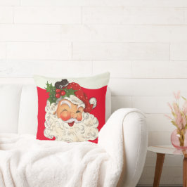 Almofada Vintage Retro Jolly Papai Noel Natal