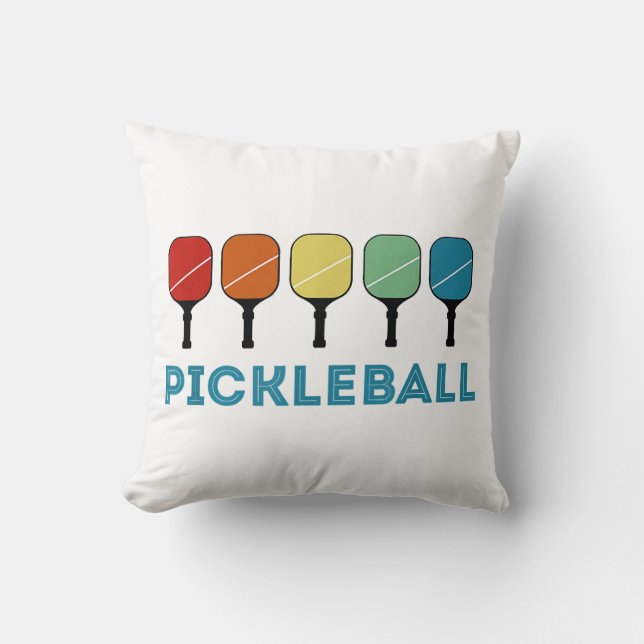 Almofada Vintage Retro Pickleball Funny (Frente)
