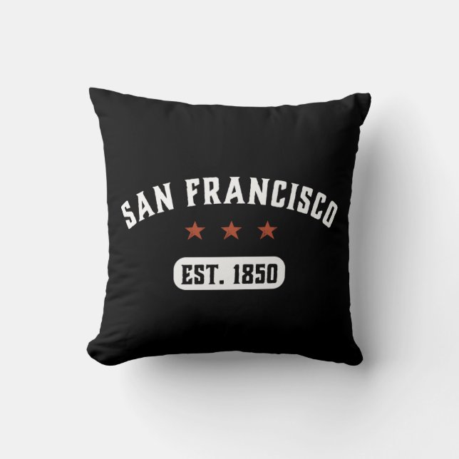 Almofada Vintage Retro San Francisco City California USA (Frente)