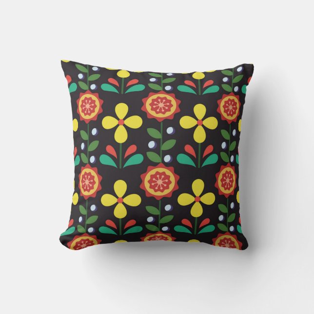 Almofada Vintage retro vintage linhas verticais (Frente)