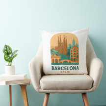 Almofada Vintage Sagrada Família Barcelona