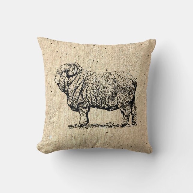 Almofada Vintage Sheep (Frente)