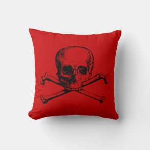 Almofada Vintage Skull & Crossbones