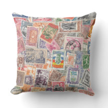 Vintage Stamps Viagem Theme Decor