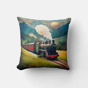 Almofada Vintage Steam Train