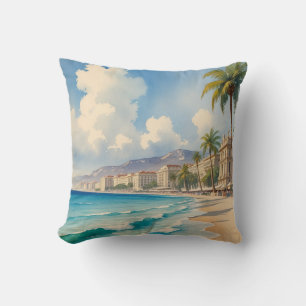 Almofada Vintage Style Monte Carlo Beach Viagem
