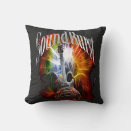 Almofada Vintage Sunburst Guitar