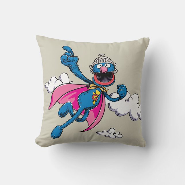 Almofada Vintage Super Grover (Frente)