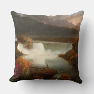 Almofada Vintage Thomas Cole Distante Vista das Cataratas d