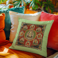 Vintage Tibetano - Budismo Tantrítico Buda Mandala