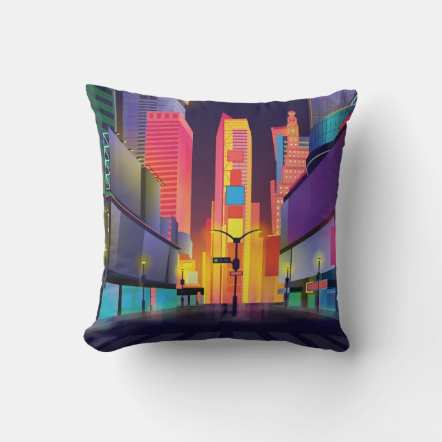Almofada Vintage Times Square New York (Frente)
