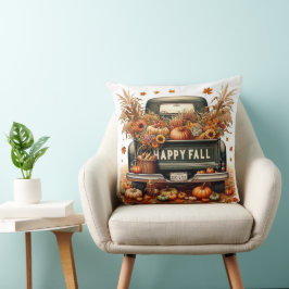 Almofada Vintage Truck Fall Season
