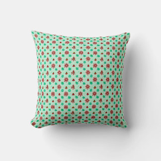 Almofada Vintage Vermelho e Verde