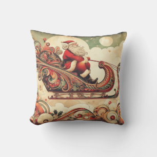 Almofada vintage/whimsical/papais noeis/Natal