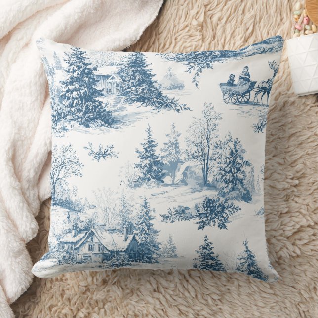 Almofada Vintage Winter Toile de Jouy - Classic Christmas (Cobertor)