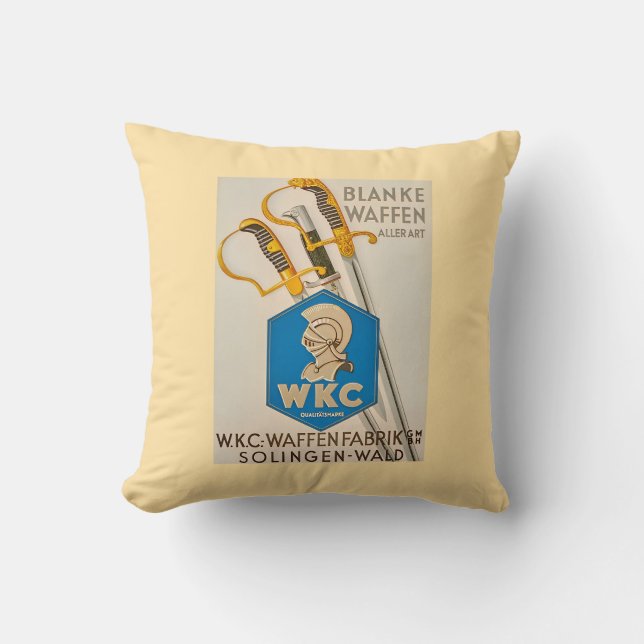Almofada Vintage WKC Solingen (Frente)